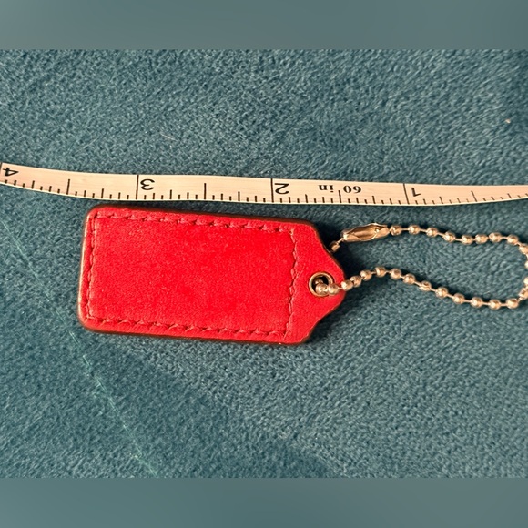 Coach Red Leather Keychain / Key Holder - Picture 3 of 3